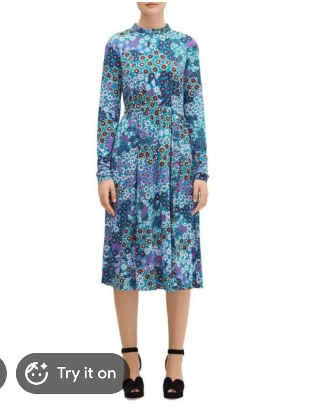 NWOT Kate Spade New York Pacific Petals Floral Knit Midi Dress